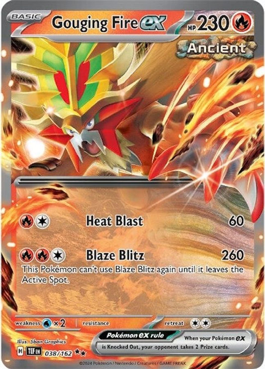 Gouging Fire EX 038/162 - Monster Mart - Pokémon Cards Australia