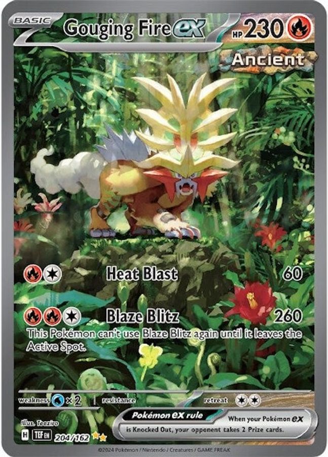 Gouging Fire EX 204/162 - Monster Mart - Pokémon Cards Australia