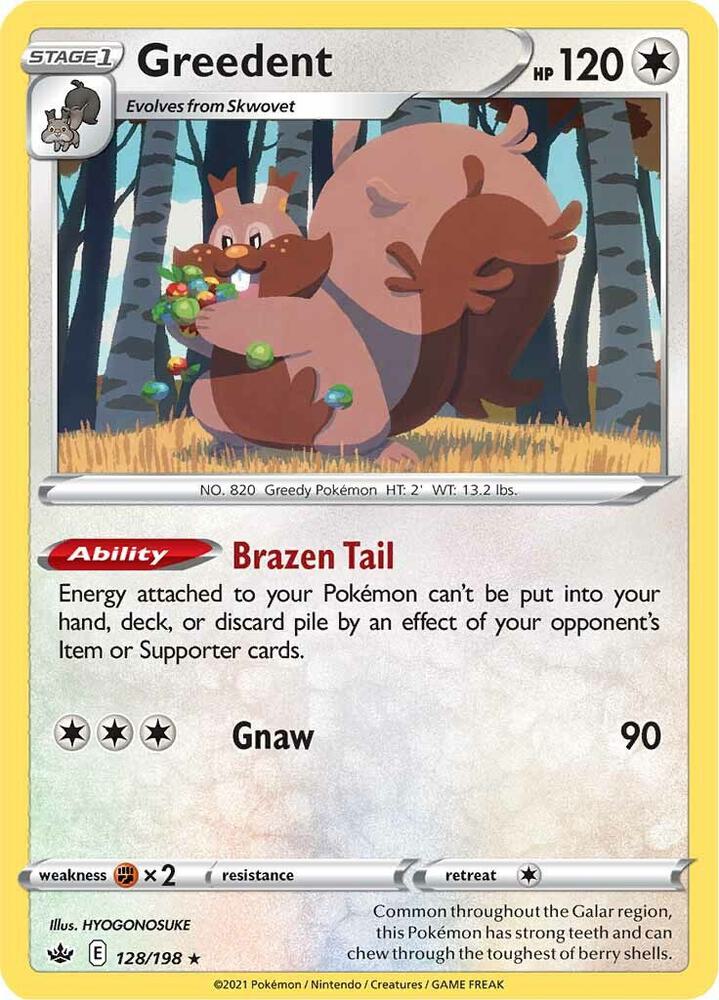 Greedent Holo 128/198 - Monster Mart - Pokémon Cards Australia