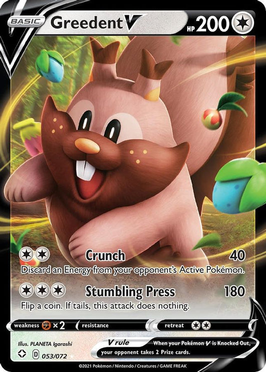 Greedent V 053/072 - Monster Mart - Pokémon Cards Australia