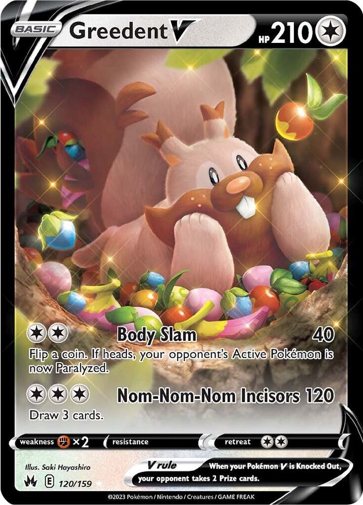 Greedent V 120/159 - Monster Mart - Pokémon Cards Australia