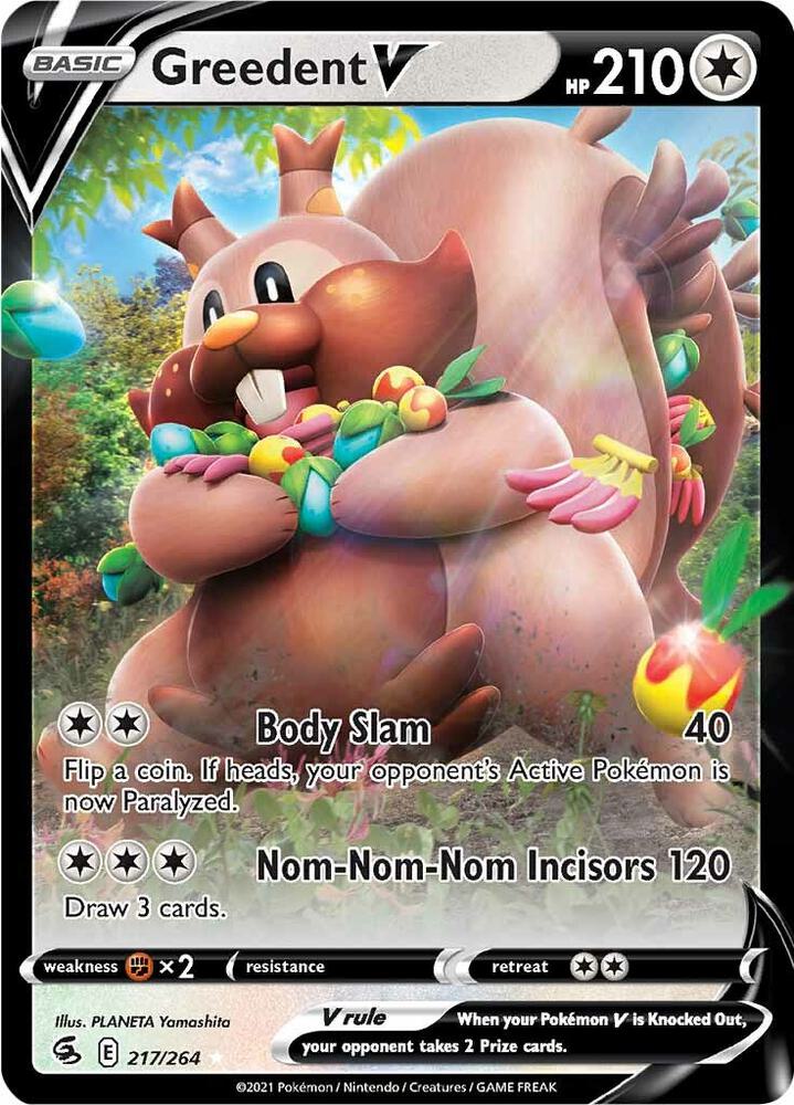Greedent V 217/264 - Monster Mart - Pokémon Cards Australia