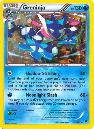 Greninja 40/122 Reverse Holo - Monster Mart - Pokémon Cards Australia