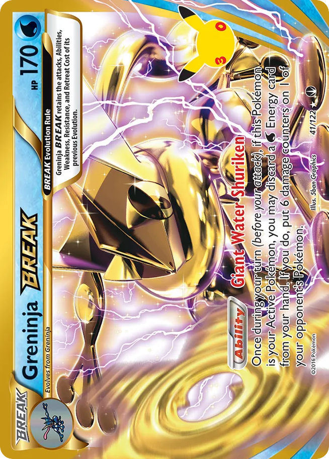Greninja BREAK 41/122 - Monster Mart - Pokémon Cards Australia