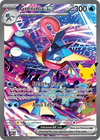 Greninja EX 142/128 - Monster Mart - Pokémon Cards Australia
