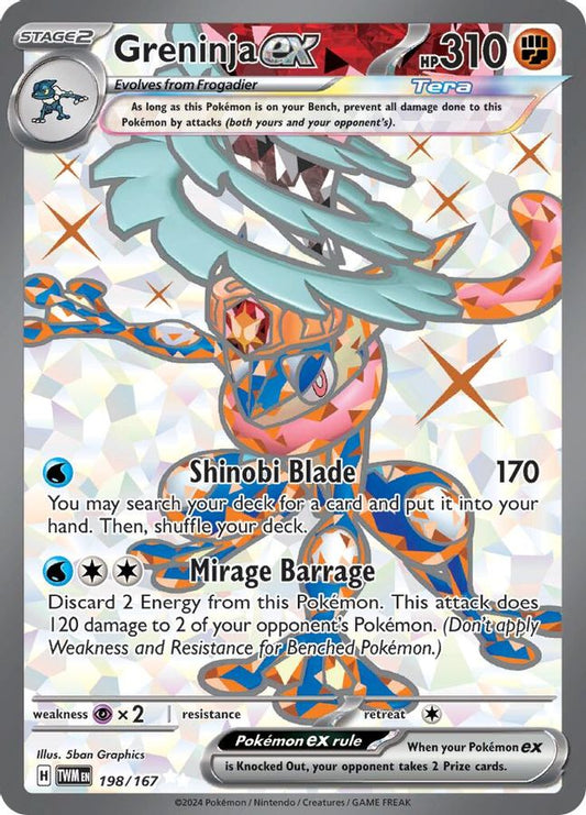 Greninja EX 198/167 - Monster Mart - Pokémon Cards Australia