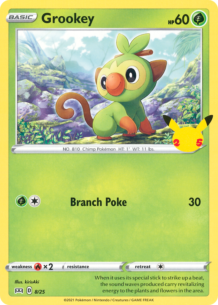 Grookey 8/25 - Monster Mart - Pokémon Cards Australia Pokemon Cards