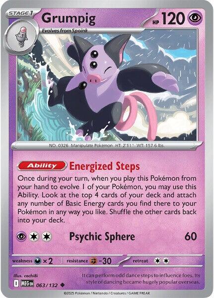 Grumpig Reverse Holo 063/132 - Monster Mart - Pokémon Cards Australia