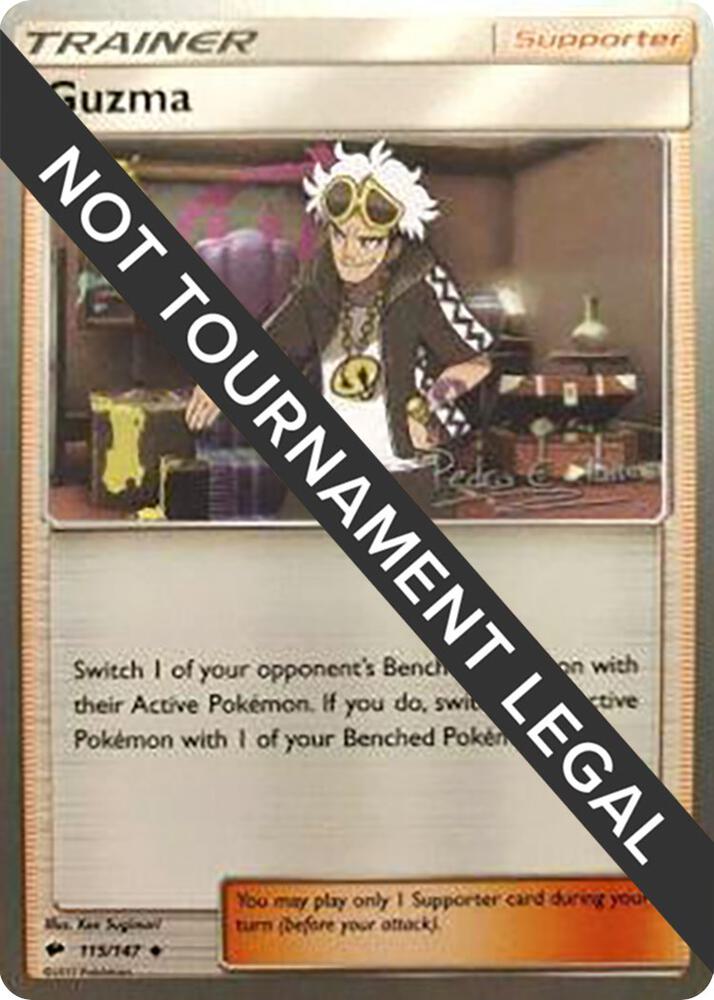 Guzma 115/147 - Pedro Eugenio Torres - World Championships 2018 - Monster Mart - Pokémon Cards Australia