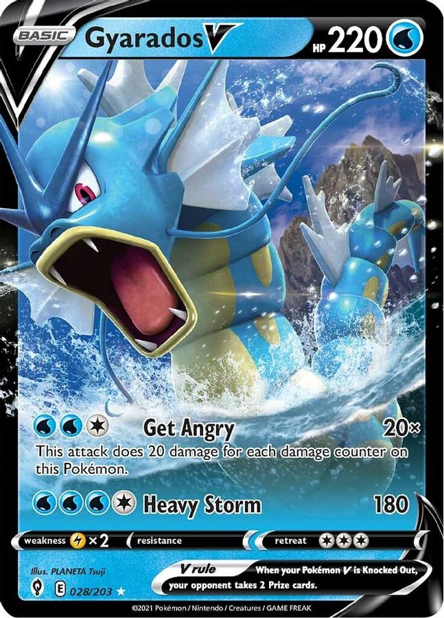 Gyarados V 028/203 - Monster Mart - Pokémon Cards Australia