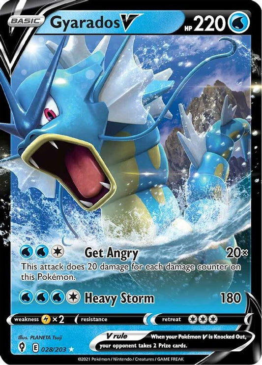 Gyarados V 028/203 - Monster Mart - Pokémon Cards Australia