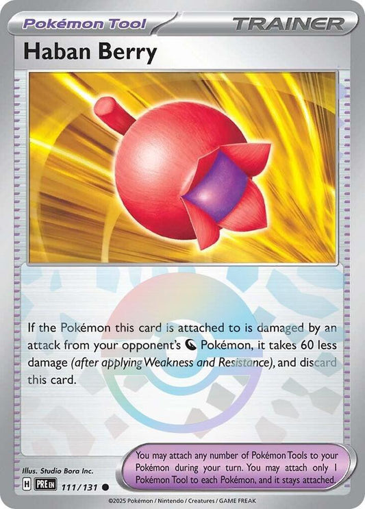 Haban Berry 111/131 Poke Ball - Monster Mart - Pokémon Cards Australia