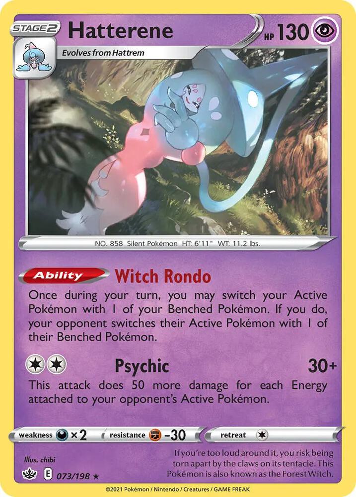 Hatterene Holo 073/198 - Monster Mart - Pokémon Cards Australia