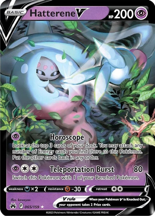Hatterene V 065/159 - Monster Mart - Pokémon Cards Australia