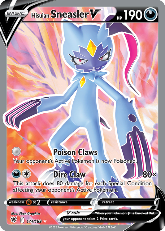 Hisuian Sneasler V 174/189 - Monster Mart - Pokémon Cards Australia