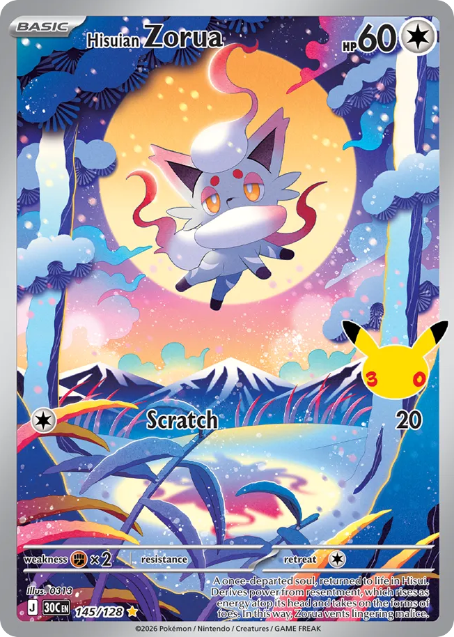 Hisuian Zorua 145/128 - Monster Mart - Pokémon Cards Australia
