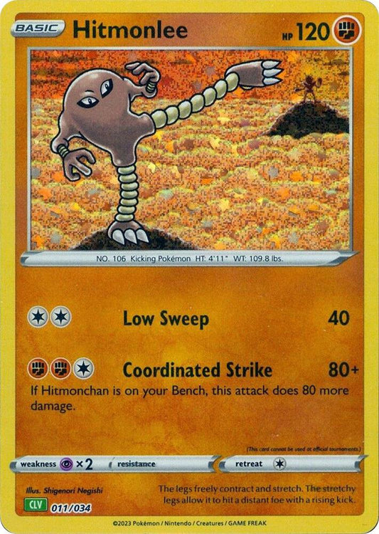 Hitmonlee 011/034 (CLV) - Monster Mart - Pokémon Cards Australia