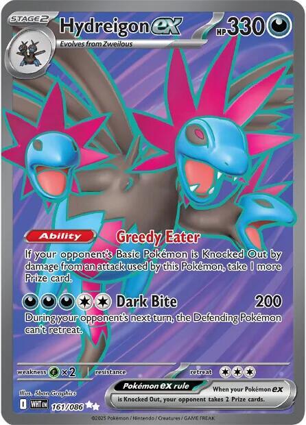 Hydreigon ex 161/086 - Monster Mart - Pokémon Cards Australia