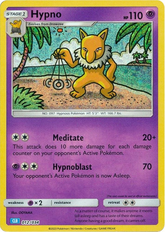 Hypno 012/034 (CLB) - Monster Mart - Pokémon Cards Australia