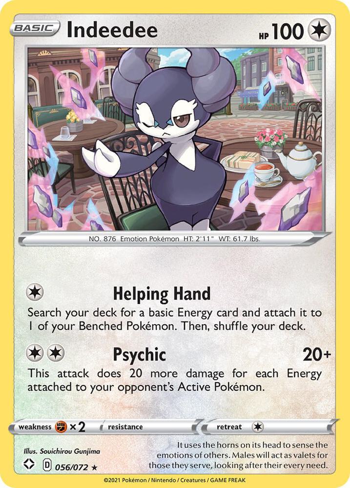 Indeedee Holo 056/072 - Monster Mart - Pokémon Cards Australia