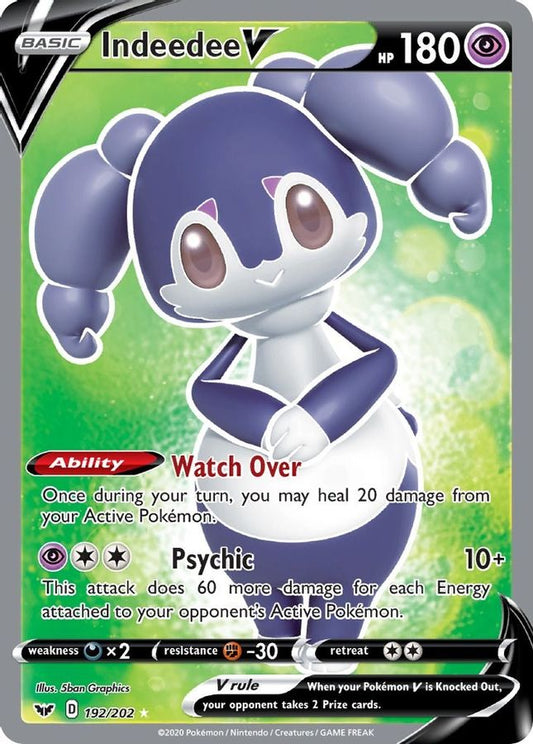 Indeedee V 192/202 - Monster Mart - Pokémon Cards Australia