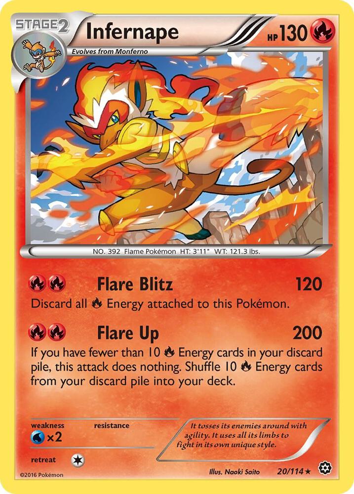 Infernape 20/114 Holo - Monster Mart - Pokémon Cards Australia