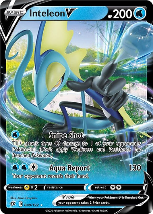 Inteleon V 049/192 - Monster Mart - Pokémon Cards Australia
