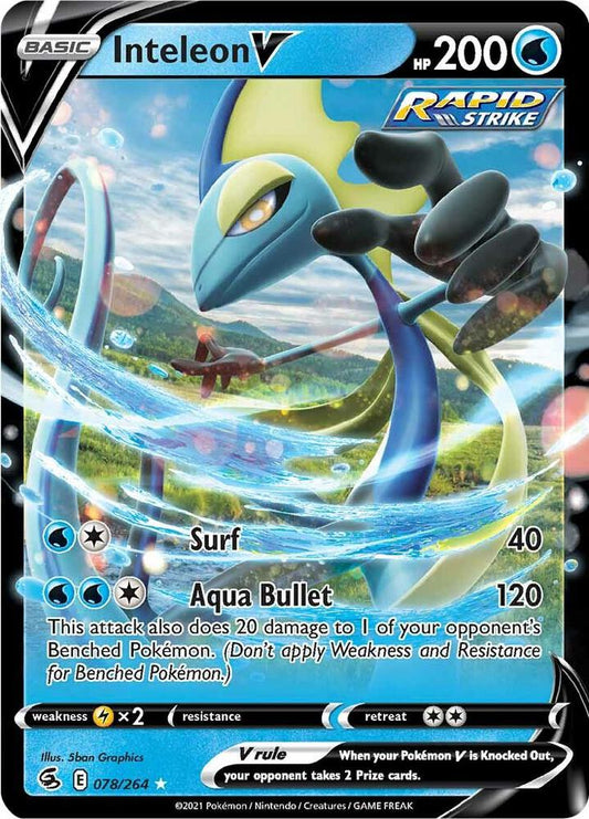 Inteleon V 078/264 - Monster Mart - Pokémon Cards Australia