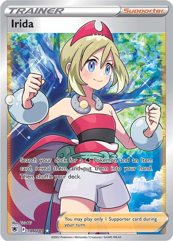 Irida 186/189 - Monster Mart - Pokémon Cards Australia