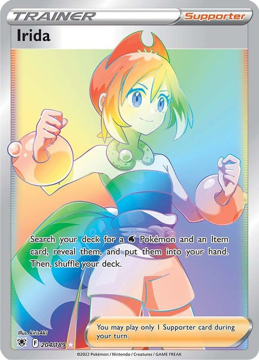 Irida 204/189 - Monster Mart - Pokémon Cards Australia