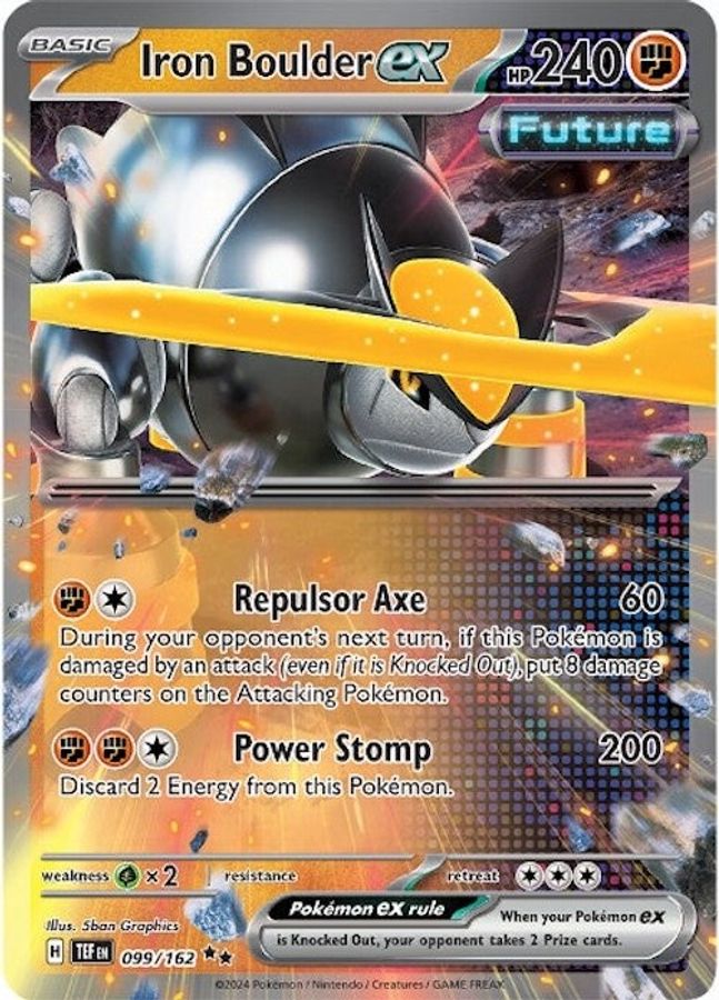 Iron Boulder EX 099/162 - Monster Mart - Pokémon Cards Australia