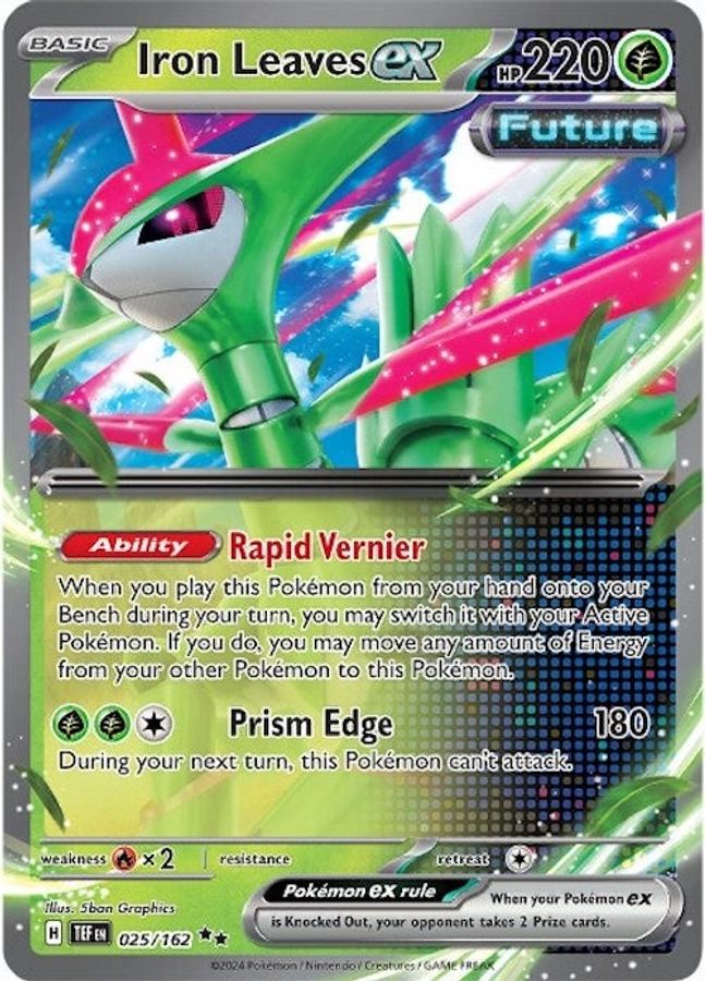 Iron Leaves EX 025/162 - Monster Mart - Pokémon Cards Australia