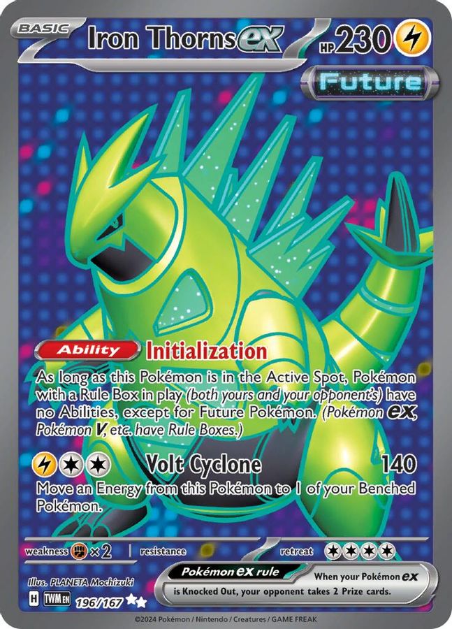 Iron Thorns EX 196/167 - Monster Mart - Pokémon Cards Australia
