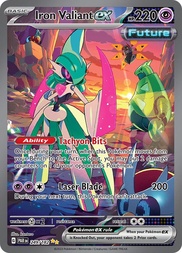 Iron Valiant EX 249/182 - Monster Mart - Pokémon Cards Australia