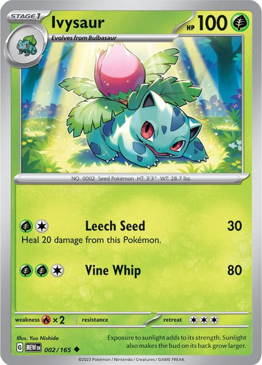 Ivysaur Reverse Holo 002/165 - Monster Mart - Pokémon Cards Australia