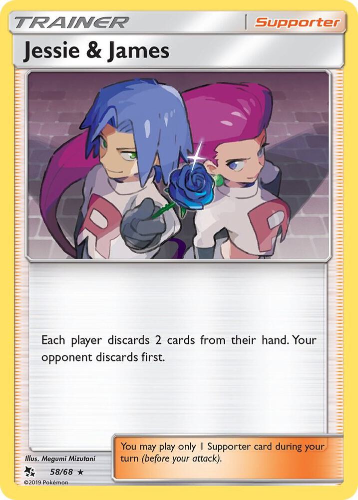 Jessie & James Holo 58/68 - Monster Mart - Pokémon Cards Australia
