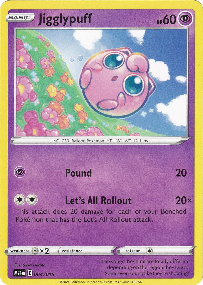 Jigglypuff 004/015 - Monster Mart - Pokémon Cards Australia