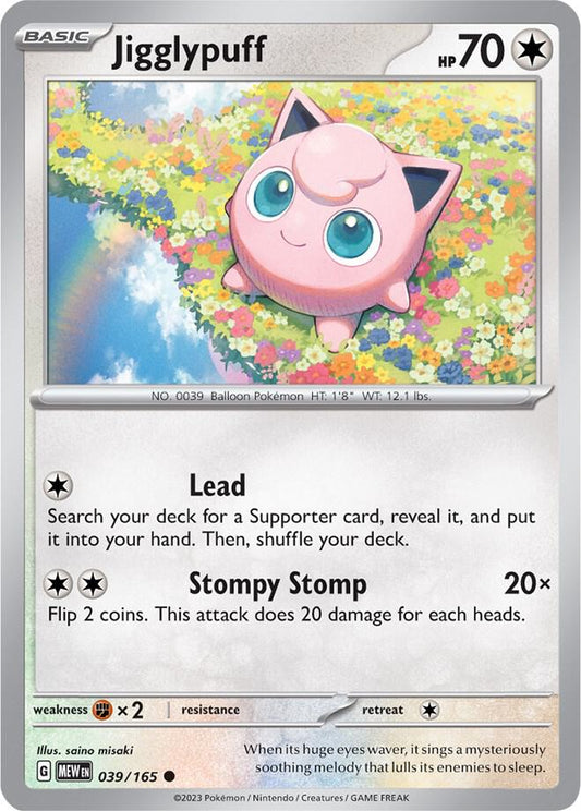 Jigglypuff Reverse Holo 039/165 - Monster Mart - Pokémon Cards Australia