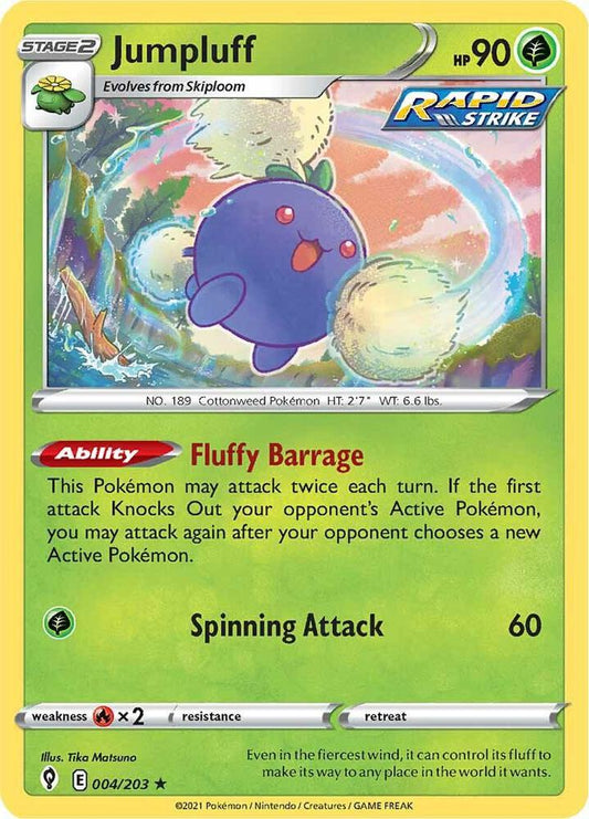 Jumpluff Holo 004/203 - Monster Mart - Pokémon Cards Australia