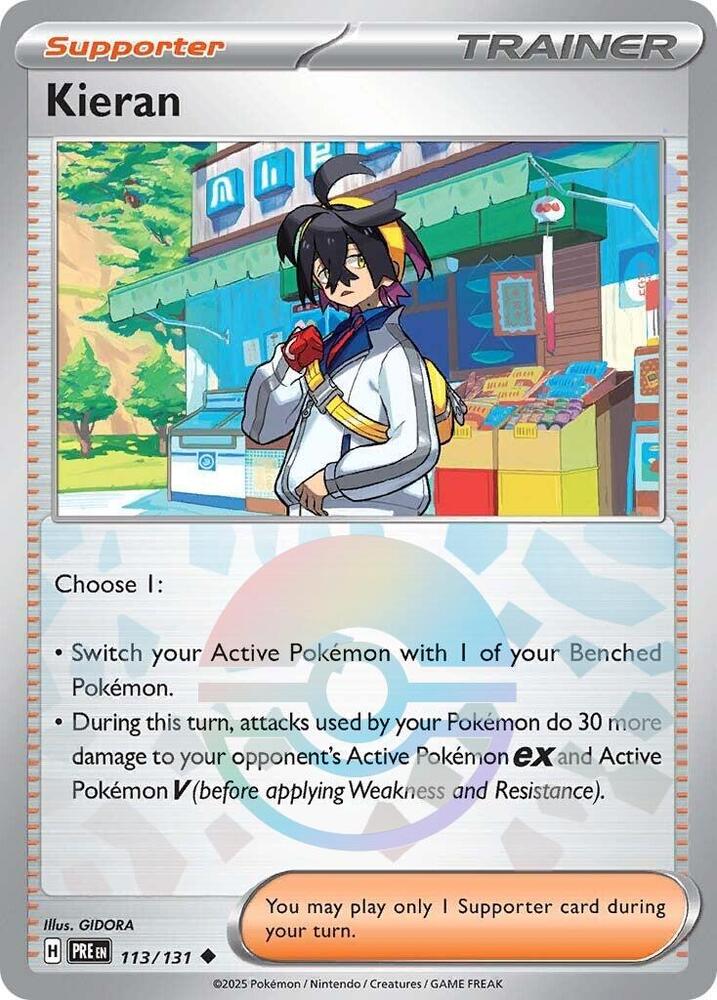 Kieran 113/131 Poke Ball - Monster Mart - Pokémon Cards Australia
