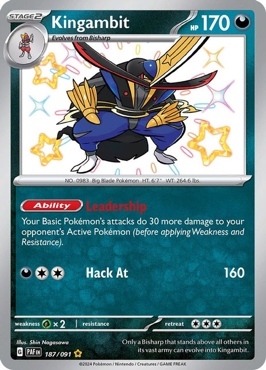 Kingambit 187/091 - Monster Mart - Pokémon Cards Australia