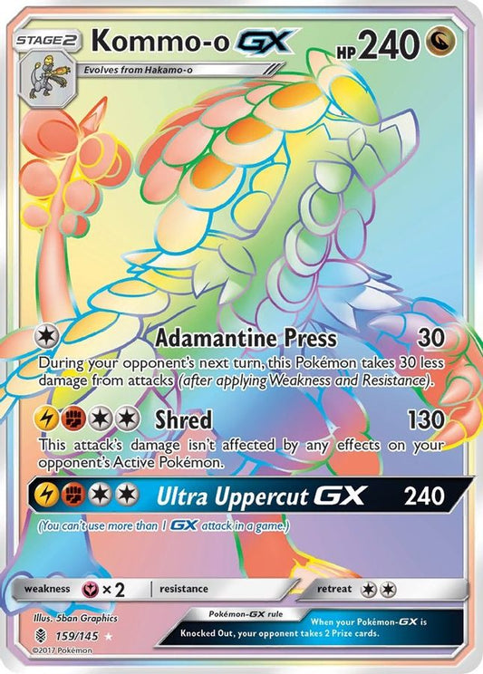 Kommo - o GX 159/145 - Monster Mart - Pokémon Cards Australia