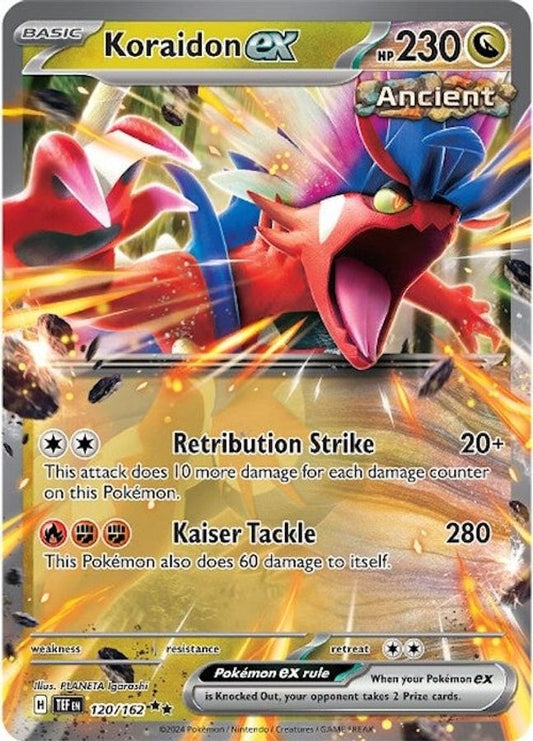 Koraidon EX 120/162 - Monster Mart - Pokémon Cards Australia