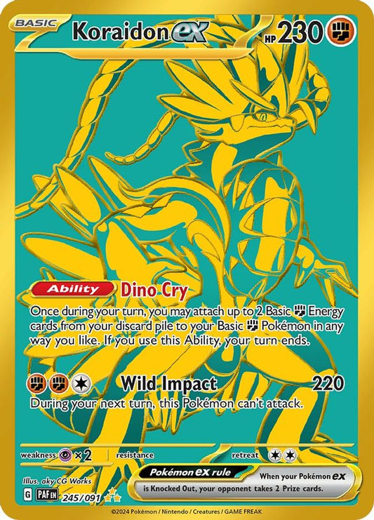 Koraidon EX 245/091 - Monster Mart - Pokémon Cards Australia