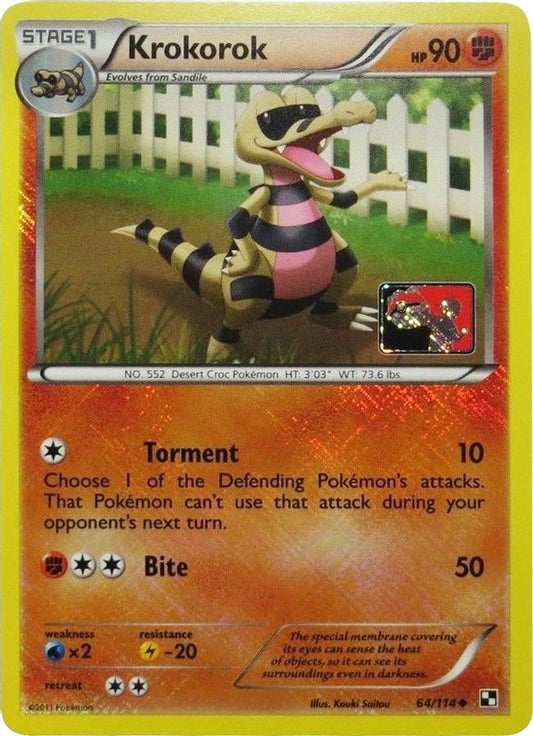 Krokorok 64/114 League Promo - Monster Mart - Pokémon Cards Australia