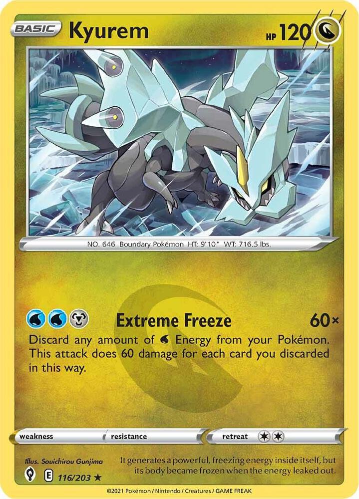 Kyurem Holo 116/203 - Monster Mart - Pokémon Cards Australia