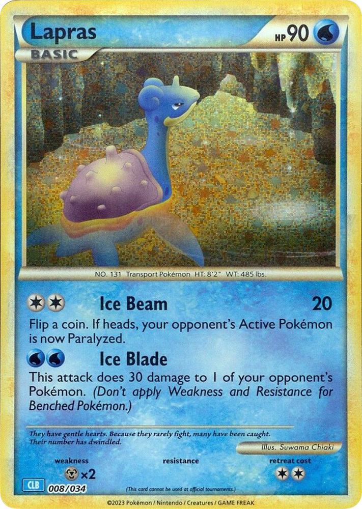 Lapras 008/034 (CLB) - Monster Mart - Pokémon Cards Australia