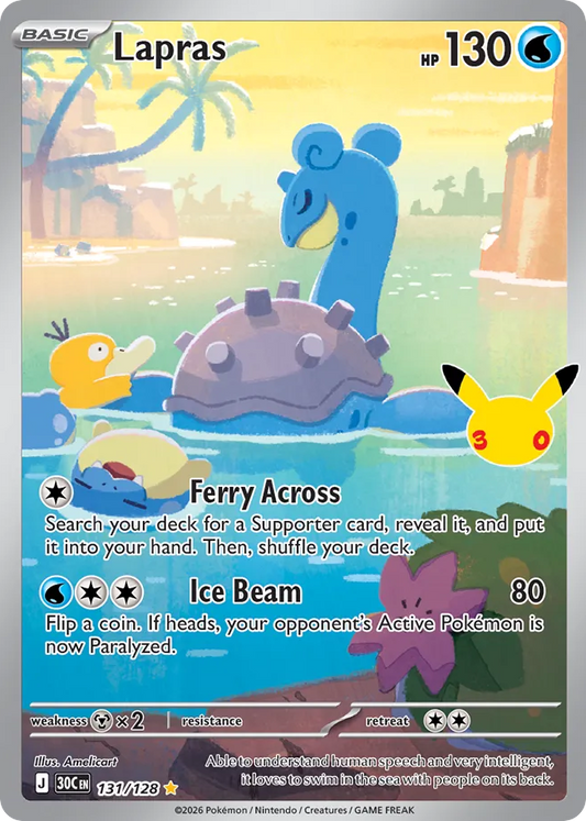 Lapras 131/128 - Monster Mart - Pokémon Cards Australia