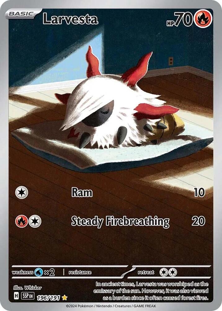 Larvesta 196/191 - Monster Mart - Pokémon Cards Australia