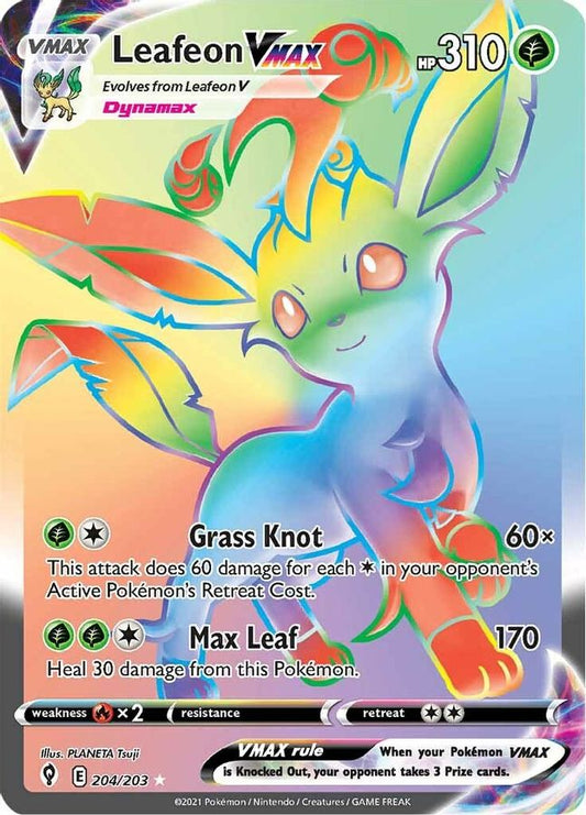 Leafeon VMAX 204/203 - Monster Mart - Pokémon Cards Australia